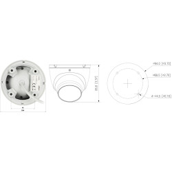 Smart Dual Light IP摄像机 8.3 Mpx 4K UHD 2.8 mm红外LED IP67音频麦克风室外 DAHUA IPC-HDW1839T-A-IL-0280B-S6