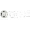 กล้อง IP Smart Dual Light 8.3 Mpx 4K UHD 2.8 มม. IR LED IP67 พร้อมไมโครโฟนภายนอก DAHUA IPC-HDW1839T-A-IL-0280B-S6