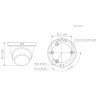 IP-камера 1080p 2.8mm Smart Dual Illumination Full Color IP67 IR LED 30m WizSense IVS SMD Plus DAHUA IPC-HDW2249TM-S-IL-0