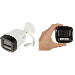 IP kamera 4MPx Smart Dual Light IR LED 30m Objektīvs 3.6mm WDR Cilvēku noteikšana Mikrofons IP67 CCTV DAHUA IPC-HFW1439TL1-A-IL-