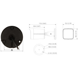 6MP IP Bullet Camera Smart Dual Light 2.8mm Black Housing IR LED WDR Human Detection Microphone DAHUA IPC-HFW1639TC-A-IL-0280B-S