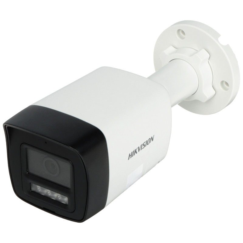 Nutikas hübriidvalgustusega IP-kaamera 6 Mpx välistingimustesse torukujuline IR LED-valgusti mikrofon kõlar PoE SD Hikvision DS-
