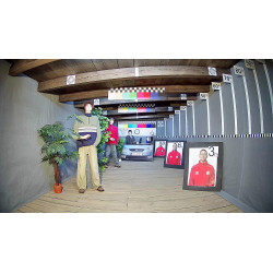 IP-kamera övervakning 3Mpx 1296p objektiv 2.8mm vidvinkel 97gr IR-strålkastare 20m metallhölje Dome PoE ONVIF APTI APTI-304V21-2