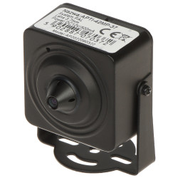 4 Mpx ピンホールIPカメラ マイクロカメラ 隠しカメラ 3.7mmレンズ PoE SD対応 音声 APTI APTI-42MP-37