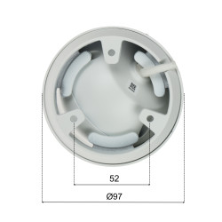 Купальная прамысловая камера 5MPx Аб'ектыў 2.8mm WDR 120dB Асвятляльнік Dual IR LED 40m IP67 Металічная APTI APTI-AI502VA3IL-28W