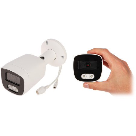 מצלמת אבטחה IP 5MP 2.8mm Hybrid Light LED IR 40m IVS PoE ONVIF מתכת IP67 Full Color Night Vision APTI APTI-AI508CA3IL-28WP
