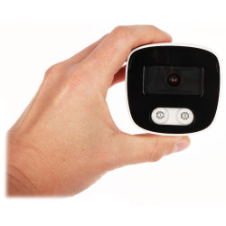 กล้อง IP ความละเอียด 8.3 Mpx 4K UHD เลนส์ 2.8 มม. ไฟส่องสว่าง IR 25 ม. ไมโครโฟน WDR BitVision IP67 มาตรฐาน NDAA APTI APTI-AI802C