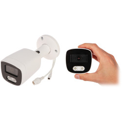 IP-камера 4K UHD 8.3Mpx 2.8mm Tub Hybrid Light LED 30m IR 40m IVS PoE IP67 Воданепранікальная APTI APTI-AI803CA3IL-28W