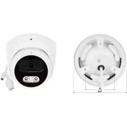 8.3Mpx 4K UHD Hybrid Light IP Camera White LED IR 40m IVS WDR BitVision ONVIF APTI APTI-AI803VA2IL-28W