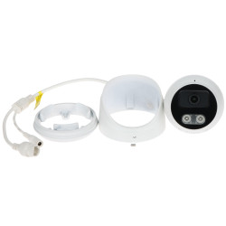 스마트 하이브리드 라이트 IP 카메라 8Mpx 4K UHD 2.8mm 풀컬러 IR 40m LED 30m 오디오 IP67 PoE 인체 감지 APTI APTI-AI803VAS3IL-28W