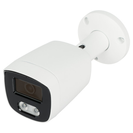 กล้อง IP 4K UHD 8.3 Mpx CMOS เลนส์ 2.8 มม. ไฟส่องสว่าง IR 40 ม. LED 30 ม. IP67 PoE IVS WDR เสียง ตรวจจับมนุษย์ APTI APTI-AI811CA