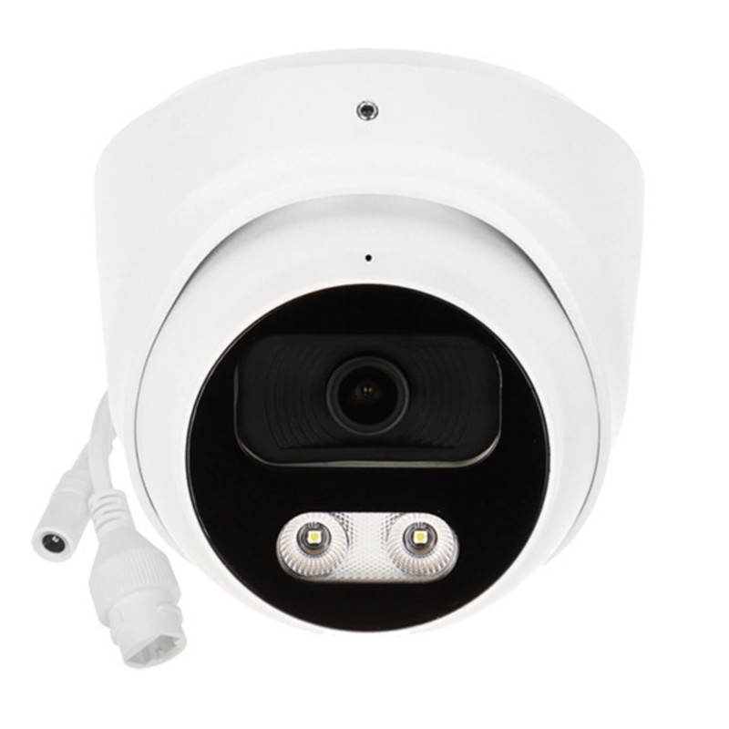 IPカメラ 8Mpx 4K 2.8mm IR 30m WDR H.265+ IP67 金属ドーム型 AI 人物車両検知 マイク内蔵 APTI APTI-AI811VA3IL-28W