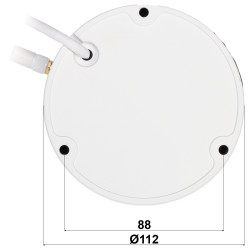 Full HD 1080p Wi-Fi IPカメラ 3.6mmレンズ Tuya Smart クラウド SD 双方向音声 P2P 金属製 屋外用 APTI APTI-W21D2-TUYA-V2
