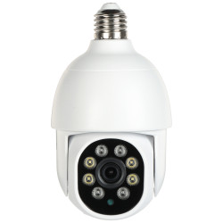 Интелигентна WiFi IP камера Tuya Smart 3Mpx PTZ Ротационна E27 фасунга IR Night Vision LED Проследяване на движение Аудио APTI A