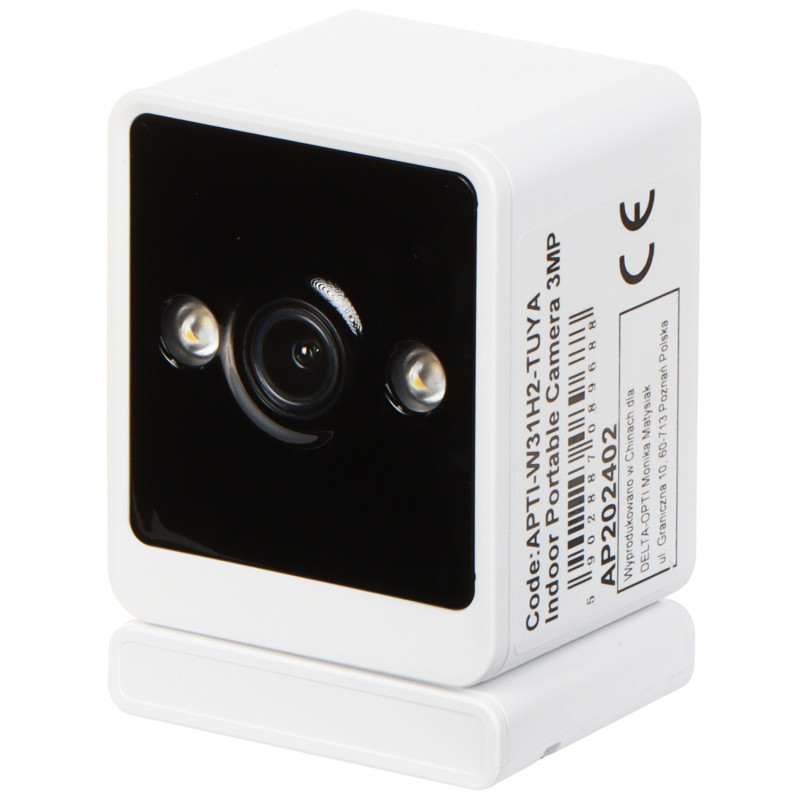 Wi-Fi IPカメラ 3Mpx 3.6mm IR 30m White LED 30m 双方向オーディオ Tuya Smart PUSH 動体検知 APTI APTI-W31H2-TUYA