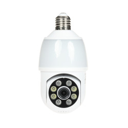 Full HD WLAN PTZ IP-Kamera E27 Tuya Smart Elektronisches Babyphone Live-Ansicht Telefon Bewegungserkennung APTI APTI-W31S1-TUYA