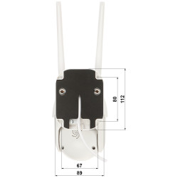 屋外用回転式IP WiFiカメラ 3Mpx 3.6mm Tuya Smart 動体検知 オーディオ サイレン APTI APTI-W31S2-TUYA