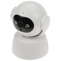 Câmara IP Wi-Fi interior rotativa 3Mpx 3.6mm iluminador LED IR áudio bidirecional deteção de movimento Tuya Smart APTI APTI-W35A