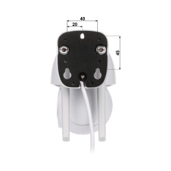 WiFi IP камера Tuya Smart въртяща се външна 4Mpx 1440p аудио сирена IR LED засичане на движение достъп P2P облак APTI APTI-W41S2