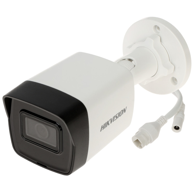 IP-камера 1080p Full HD Аб'ектыў 2.8mm ІЧ-выпраменьванне 30м H.265+ PoE IP67 Вонкавая цыліндрычная CCTV бяспека Hikvision DS-2CD
