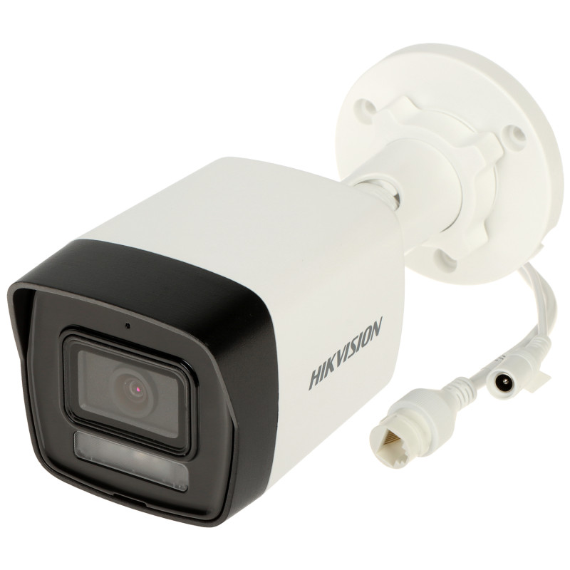 Smart Hybrid Light rør-IP-kamera 3.7 Mpx WDR IR LED Audio IP67 Detektering af mennesker og køretøjer Hikvision DS-2CD1041G2-LIU(