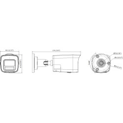 Интелигентна хибридна камера 8Mpx 4K UHD Smart Hybrid Light IP67 Audio IR LED Wide Dynamic Range Hikvision DS-2CD1083G2-LIUF/SL(