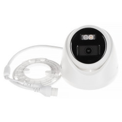 กล้อง IP Smart Hybrid Light 4Mpx ระบบไฟ LED IR ตรวจจับมนุษย์และยานพาหนะ ไมโครโฟน ลำโพง SD Hikvision DS-2CD1343G2-LIUF/SL(2.8MM)/
