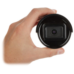 4Mpx IP cilindriskā kamera melna IR 40m Objektīvs 2.8mm AcuSense Mikrofons PoE SD IP67 Āra uzraudzība Klase S Hikvision DS-2CD20