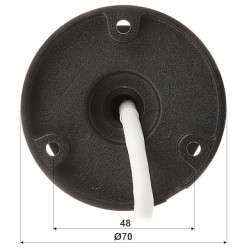 4Mpx IP cilindriskā kamera melna IR 40m Objektīvs 2.8mm AcuSense Mikrofons PoE SD IP67 Āra uzraudzība Klase S Hikvision DS-2CD20