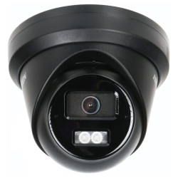 Гібрыдная IP-відэакамера AcuSense 4MP IR LED Audio 2x Мікрафон SD Чорная Вонкавая IP67 POE Маніторынг Hikvision Hikvision DS-2CD