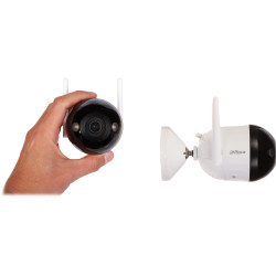 Wi-Fi IP камера Full-Color 4Mpx 2.8mm світлодіодна сигналізація сирена CMOS IP67 P2P Audio для зовнішнього спостереження DAHUA F