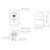 Kamera IP PTZ Dalaman Wi-Fi 3Mpx 3.6mm IR 10m Audio Kad SD Awan P2P AI Tracking DAHUA H3B