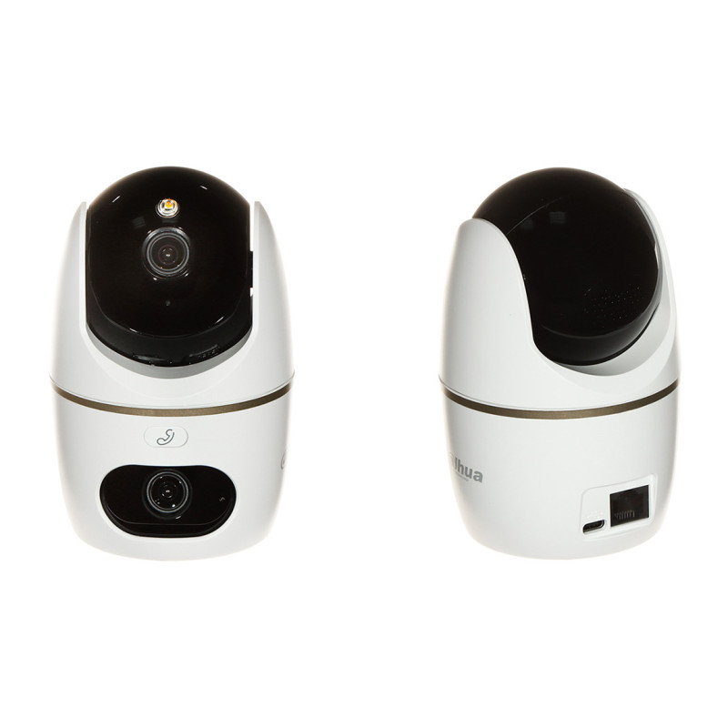 Caméra IP rotative intérieure Hero Dual D1 Wi-Fi 6 3 Mpx 3.6 mm Dual Lens IR LED AI Audio DAHUA H3D-3F