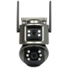 Външна Wi-Fi PTZ IP камера Full-Color 2x3Mpx 2x3.6mm с двойна леща и проследяване на хора IR LED DELTA CCTV ICSEE-W62SD-2