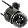กล้อง IP ภายนอกอาคารแบบหมุน Wi-Fi Full-Color 2x3Mpx 2x3.6mm เลนส์คู่ ระบบติดตามบุคคล IR LED DELTA CCTV ICSEE-W62SD-2