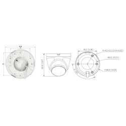 200万像素 1080p 智能双光IP摄像机 红外LED 30米 麦克风 IP67 104度广角 P2P PoE DAHUA IPC-HDW1239V-A-IL