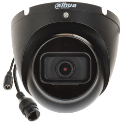 IP-камера 5 Mpx 2.8 mm IR 30m IP67 Мікрафон Металічная купальная Чорная CCTV маніторынг Сеткавая DAHUA IPC-HDW1530T-0280B-
