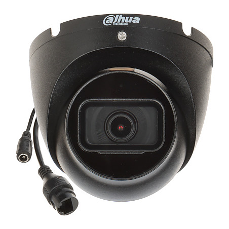 Κάμερα IP 5 Mpx 2.8 mm IR 30m IP67 Μικρόφωνο Μεταλλική Θολωτή Μαύρη Παρακολούθηση CCTV Δικτυακή DAHUA IPC-HDW1530T-0280B-