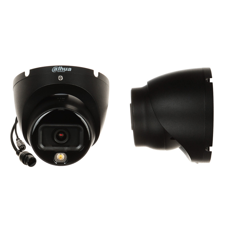 IP-камера Smart Dual Light 8.3 Mpx 4K UHD 2.8 mm Чорная Святлодыёдная падсветка IR 30m IP67 PoE Вонкавая купальная DAHUA IPC-HDW