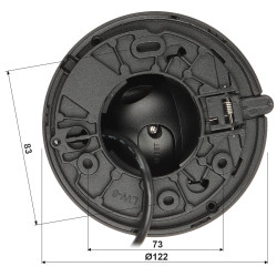 WizSense 4MP 2.8mm 智能双光源红外灯 IP67 黑色全彩麦克风 IVS SMD 网络摄像机 DAHUA IPC-HDW2449TM-S-IL-0280B-BLACK