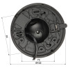 WizSense 4MP 2.8mm 智能双光源红外灯 IP67 黑色全彩麦克风 IVS SMD 网络摄像机 DAHUA IPC-HDW2449TM-S-IL-0280B-BLACK