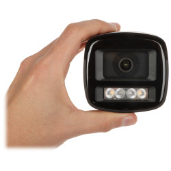 IP-камера Full HD 2Mpx 1080p вулічная цыліндрычная Smart Dual Light LED IR30m мікрафон H.265+ PoE выяўленне людзей DAHUA IPC-HFW
