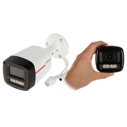 Full-Color WizColor IP-kamera Full HD 1080p 2.8mm LED 50m Audio Mikrofon IVS SMD+ PoE IP67 Metallovervåking DAHUA IPC-HFW2249TL-