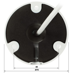 Cameră IP Full-Color WizColor Full HD 1080p 2.8mm LED 50m Audio Microfon IVS SMD+ PoE IP67 Metal Monitorizare DAHUA IPC-HFW2249T