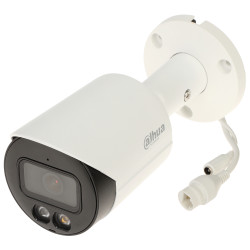 Câmara Bullet 4MP WizSense Sensor CMOS Lente 2.8mm Modo Noturno a Cores LED IR AI SMD Plus IVS IP67 DAHUA IPC-HFW2449S-S-IL-02
