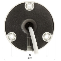 Κάμερα IP 4 Mpx 3.6mm Dual Illumination WizSense Τύπου Bullet Εξωτερικού Χώρου Υπέρυθρες LED IVS Μικρόφωνο DAHUA IPC-HFW2449S-S-