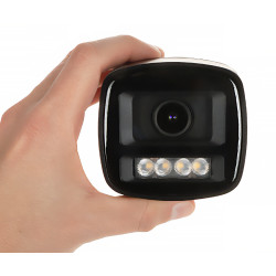 IP-камера 4Mpx цыліндрычная WizSense WizColor Full-Color LED 50m AI-ISP IP67 IVS SMD Plus аддалены мабільны прагляд DAHUA IPC-HF