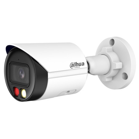 6MP Smart Dual Light IPカメラ IVS AI マイク IP67 赤外線 LED WizSense 屋外バレット型 PoE DAHUA IPC-HFW2649S-S-IL-0280B