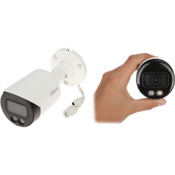 屋外バレットカメラ 6Mpx Smart Dual Light WizSense IVS 赤外線 LED マイク PoE SDスロット IP67 WDR DAHUA IPC-HFW2649S-S-IL-0360B