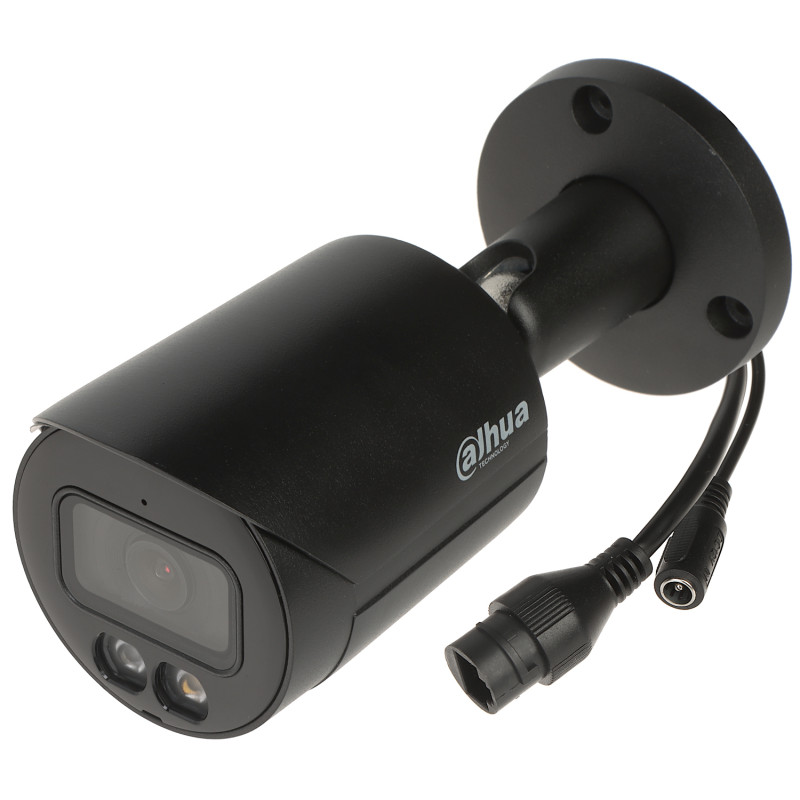 4K 8MP WizSense IP-камера з мікрафонам Smart Dual Illumination IR LED каляровая ўначы чорная UHD-маніторынг DAHUA IPC-HFW2849S-S